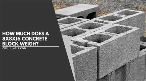 When Should You Consider Using 8x8x16 Cement Block Weight?