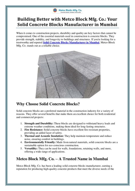 Why Choose Cement Block Pictures for Your Project?